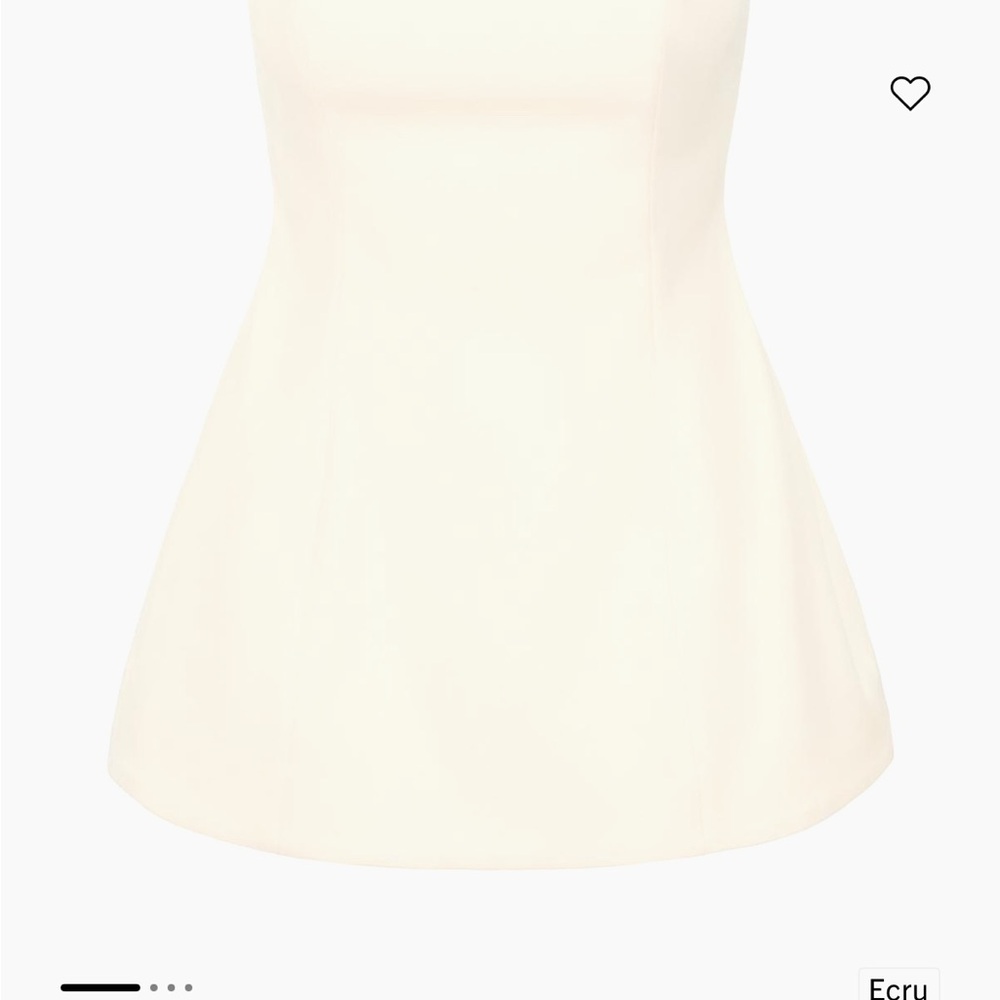 STAUD Ecru Women's Peplum Top